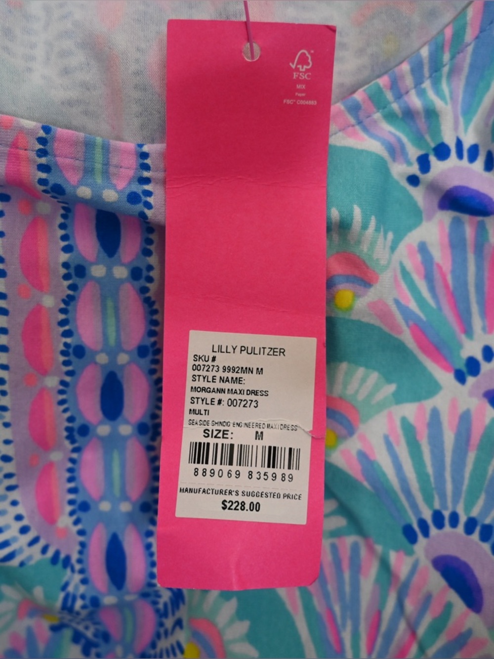 Lilly Pulitzer Women's M Morgann Maxi Dress in Seaside Shindig NEW - Picture 9 of 11
